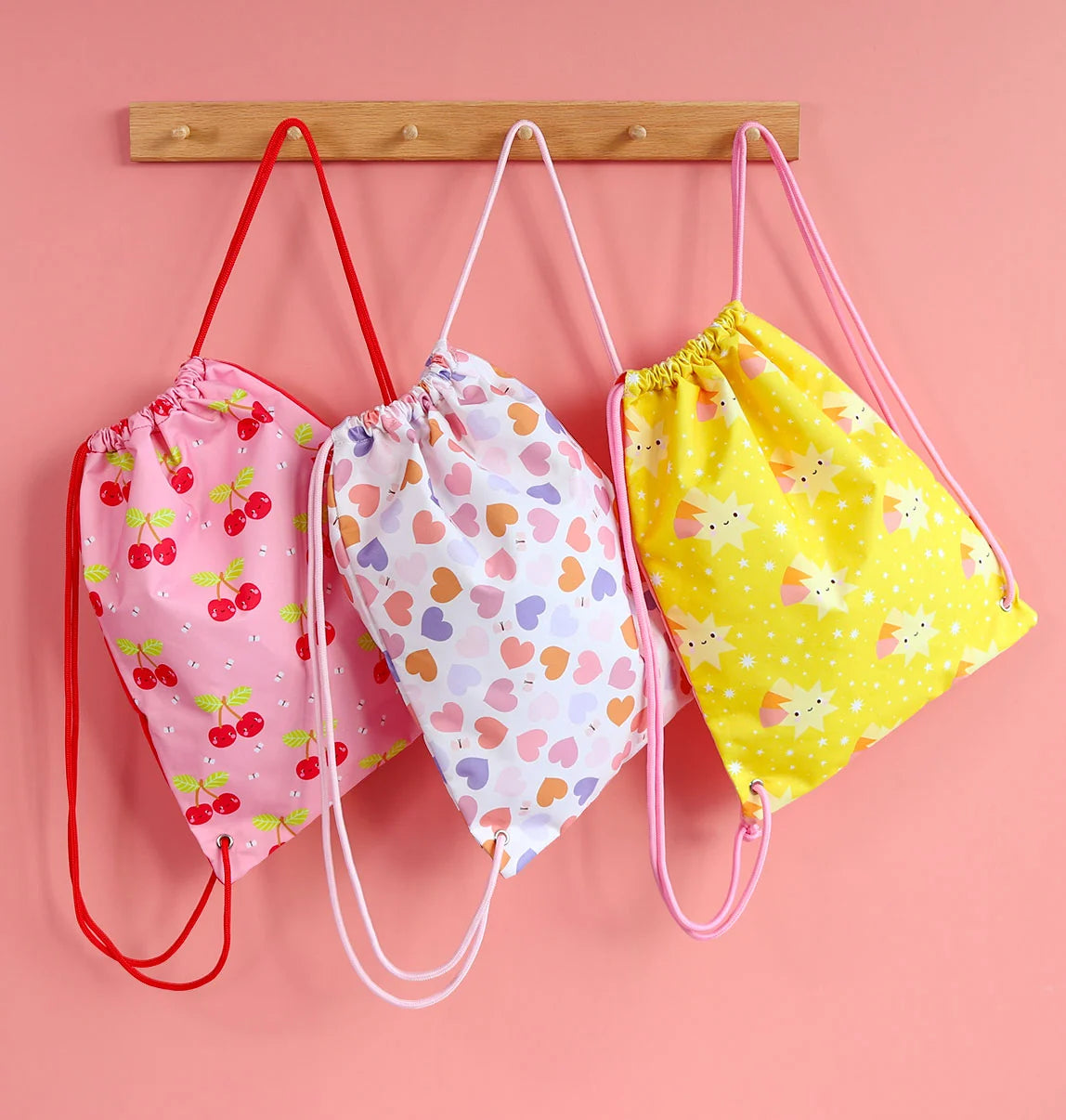 Drawstring Bag - Happy Cherries