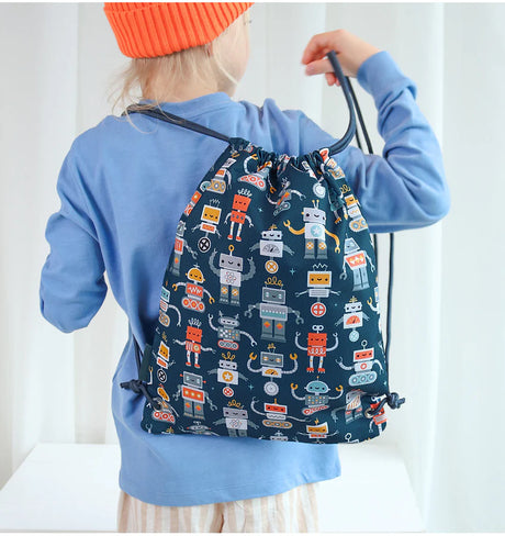 Drawstring Bag - Robots