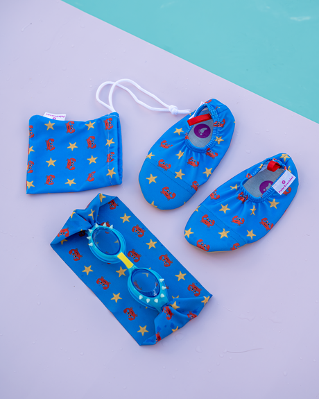 Pack - Goggles & Water Shoes Crab