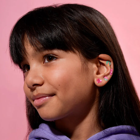 Combo Set Face, Earrings & Nail Stickers - Lily Flower
