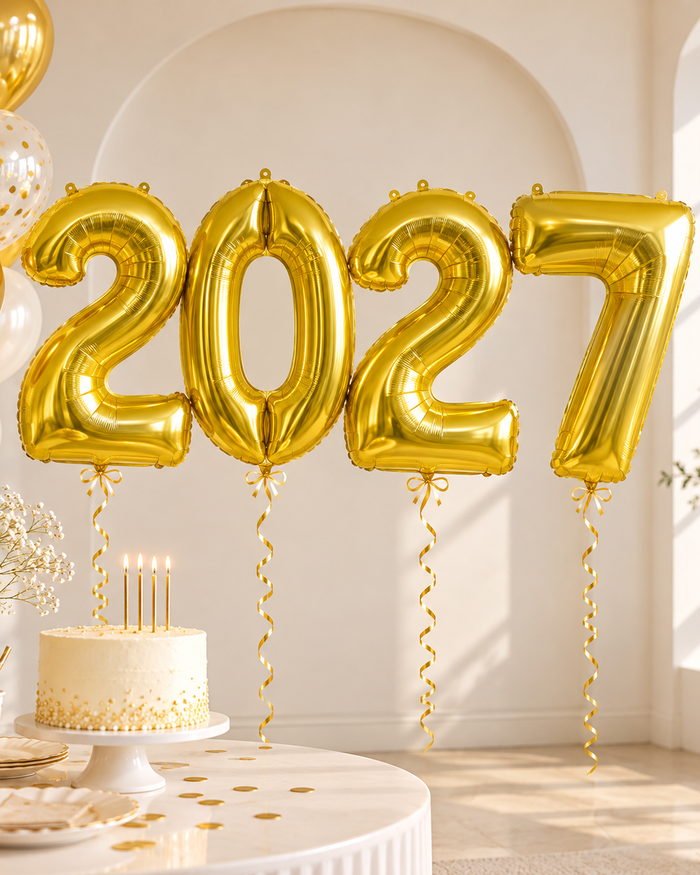 Gold Foil Number Balloon - 86cm