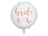 Foil balloon Bride to Be 18" white