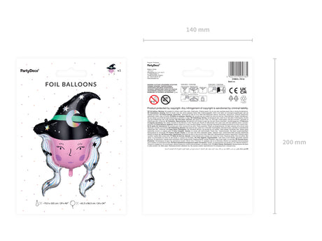 Foil balloon Witch 34"