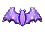 Foil Balloon Purple Bat 38"