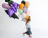 Foil Balloon Purple Bat 38"