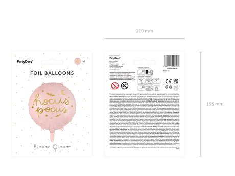 Foil balloon Hocus Pocus, 18", Pink
