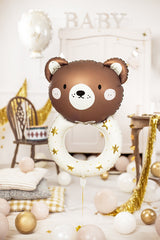 Foil balloon Teddy rattle 35"