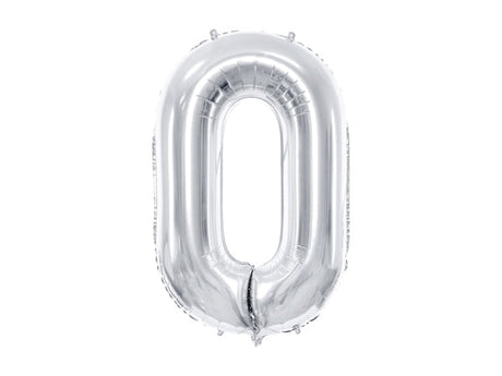 Silver Foil Number Balloon - 86cm