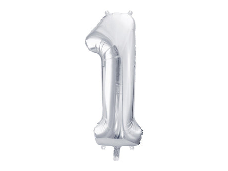 Silver Foil Number Balloon - 86cm