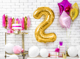 Foil Balloon Number ''2'' - Gold 86cm
