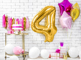 Gold Foil Number Balloon - 86cm