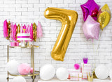 Foil Balloon Number ''7'' - Gold 86cm