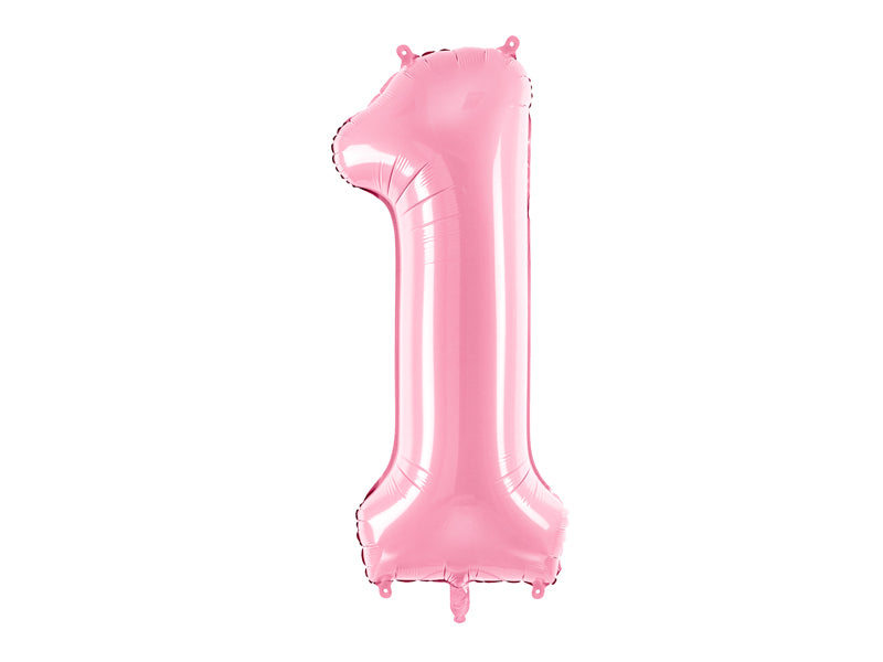 Foil Balloon Number ''1'' - Pink 86cm