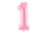 Foil Balloon Number ''1'' - Pink 86cm