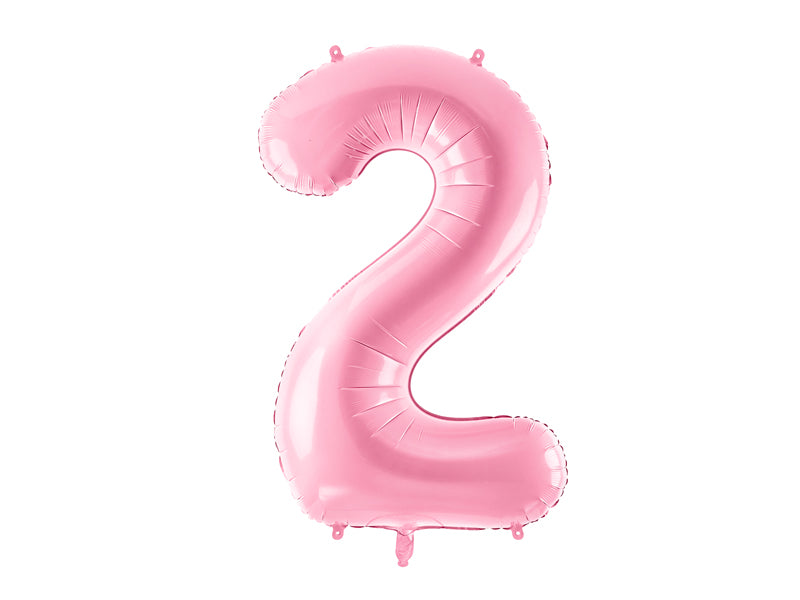 Foil Balloon Number ''2'' - Pink 86cm
