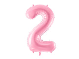 Foil Balloon Number ''2'' - Pink 86cm