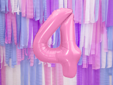 Foil Balloon Number ''4'' - Pink 86cm