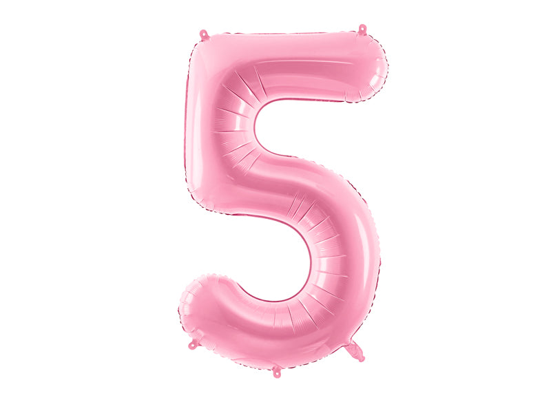 Foil Balloon Number ''5'' - Pink 86cm