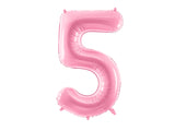 Foil Balloon Number ''5'' - Pink 86cm