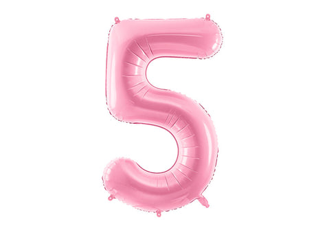 Pink Foil Number Balloon - 86cm