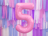 Foil Balloon Number ''5'' - Pink 86cm