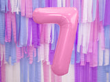 Foil Balloon Number ''7'' - Pink 86cm