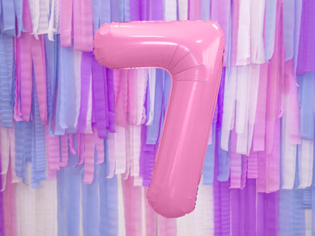 Foil Balloon Number ''7'' - Pink 86cm