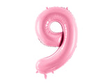 Foil Balloon Number ''9'' - Pink 86cm
