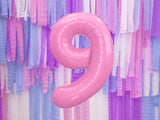 Foil Balloon Number ''9'' - Pink 86cm