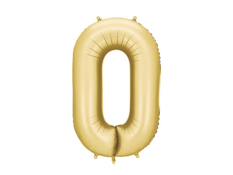 Matte Gold Foil Number Balloon - 86cm