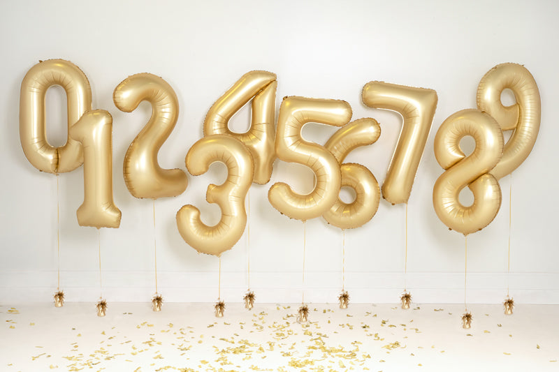 Foil Balloon Number ''1'' - Matte Gold 86cm