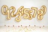Matte Gold Foil Number Balloon - 86cm