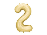 Foil Balloon Number ''2'' - Matte Gold 86cm