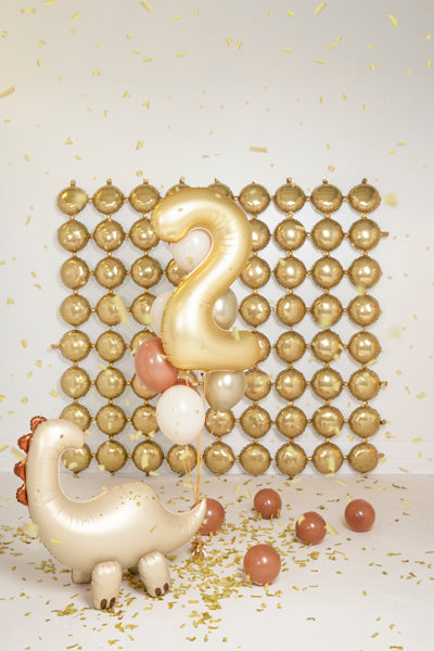 Foil Balloon Number ''2'' - Matte Gold 86cm