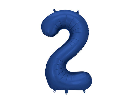 Navy Foil Number Balloon - 86cm