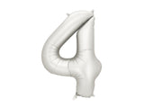 Matte Silver Foil Number Balloon - 86cm