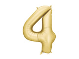 Foil Balloon Number ''4'' - Matte Gold 86cm