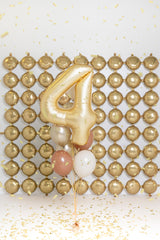 Foil Balloon Number ''4'' - Matte Gold 86cm