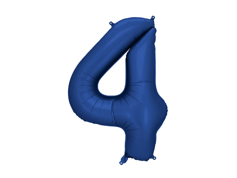 Foil Balloon Number ''4'' - Navy 86cm
