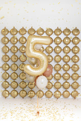 Foil Balloon Number ''5'' - Matte Gold 86cm