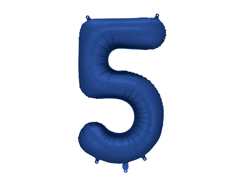 Foil Balloon Number ''5'' - Navy 86cm