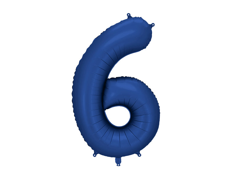 Foil Balloon Number ''6'' - Navy 86cm