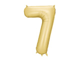 Foil Balloon Number ''7'' - Matte Gold 86cm