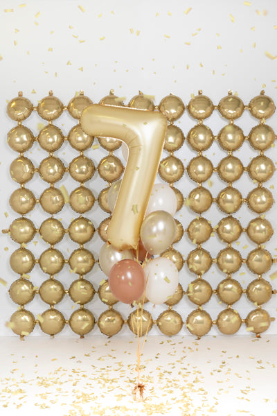 Foil Balloon Number ''7'' - Matte Gold 86cm