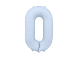 Misty Blue Foil Number Balloon - 86cm