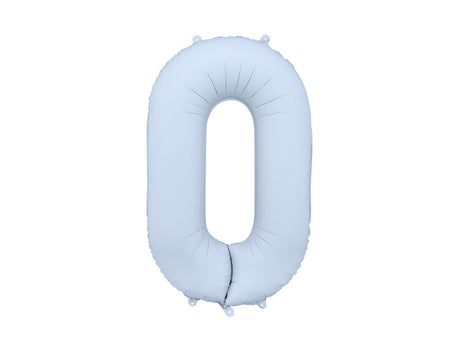Misty Blue Foil Number Balloon - 86cm