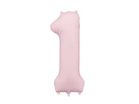 Light Pink Foil Number Balloon - 86cm