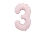 Light Pink Foil Number Balloon - 86cm