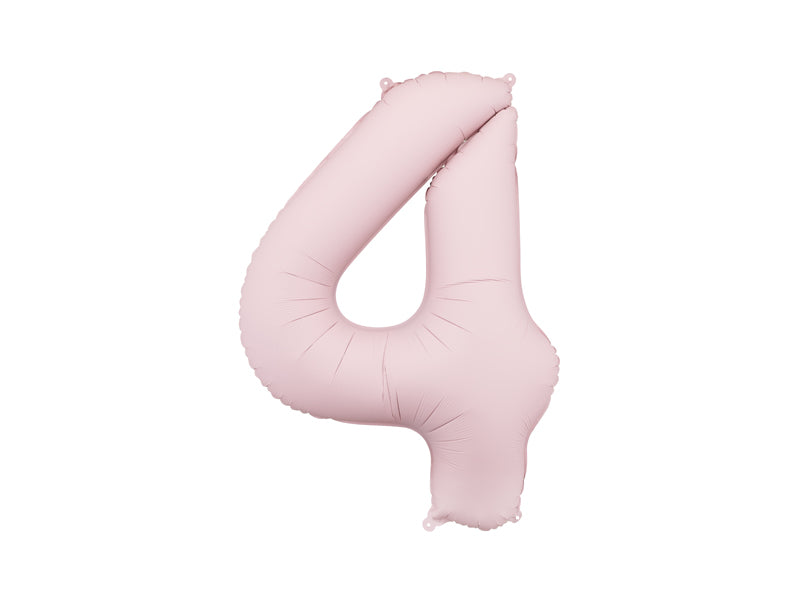 Foil Balloon Number ''4'' - Light Pink 86cm