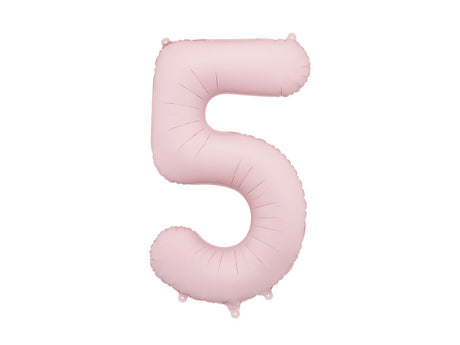 Light Pink Foil Number Balloon - 86cm